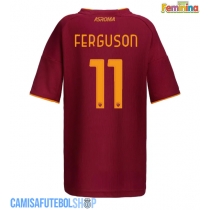 Camisa de time de futebol AS Roma Evan Ferguson #11 Replicas 1º Equipamento Feminina 2025-26 Manga Curta